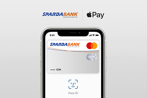 Apple Pay Startbildschirm auf einem Smartphone.