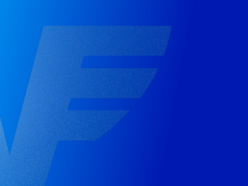 Ein blauer Farbverlauf mit dem Volksbank-Logo